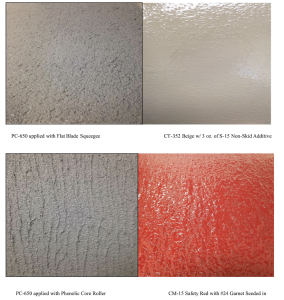 different types of non skid coatings